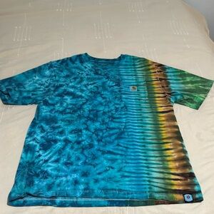Carhartt Tye Dye heavy duty tee shirt.